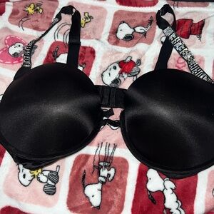 damaged blinged victoria secret bra